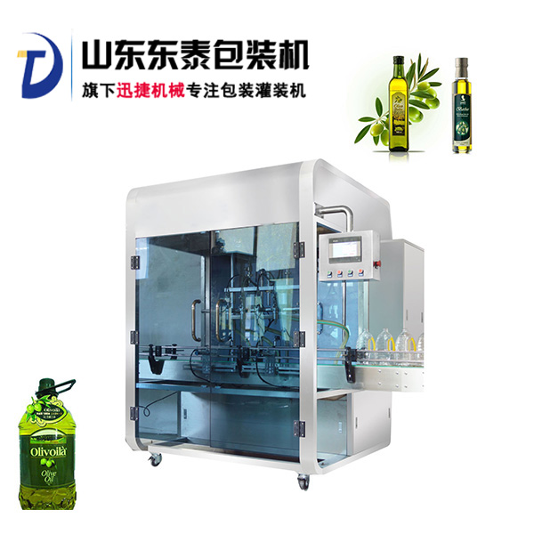前方高能！快被這款全自動橄欖油灌裝機(jī)帥哭了